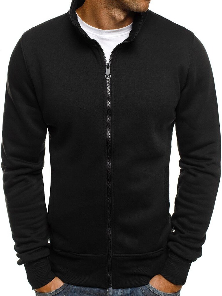 Melns vīriešu džemperis "Silon" cena un informācija | Vīriešu jakas | 220.lv