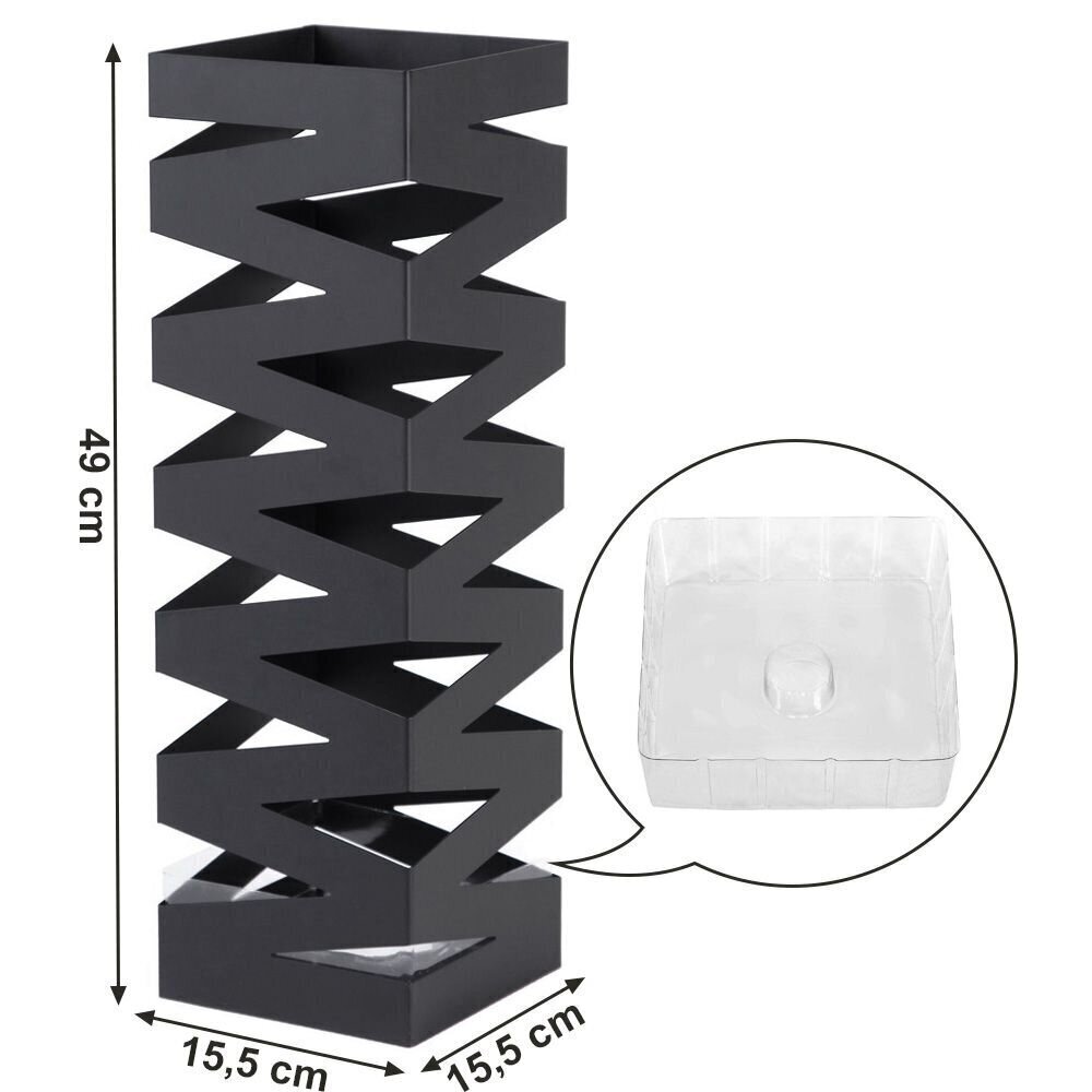 Lietussarga statīvs Songmics, melns цена и информация | Interjera priekšmeti | 220.lv