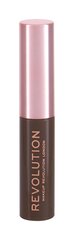 Uzacu tuša Makeup Revolution 6 ml, Ash Brown cena un informācija | Uzacu krāsas, zīmuļi | 220.lv