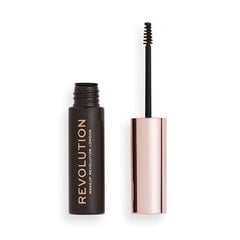 Uzacu tuša Makeup Revolution 6 ml, Dark Brown cena un informācija | Uzacu krāsas, zīmuļi | 220.lv