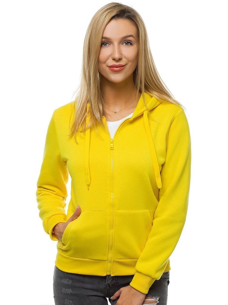 Dzeltena sieviešu jaka ar kapuci "Look" cena un informācija | Jakas sievietēm | 220.lv