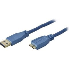 Deltaco USB3-030-K, USB 3.0 "A-micro B", 3 м цена и информация | Кабели для телефонов | 220.lv