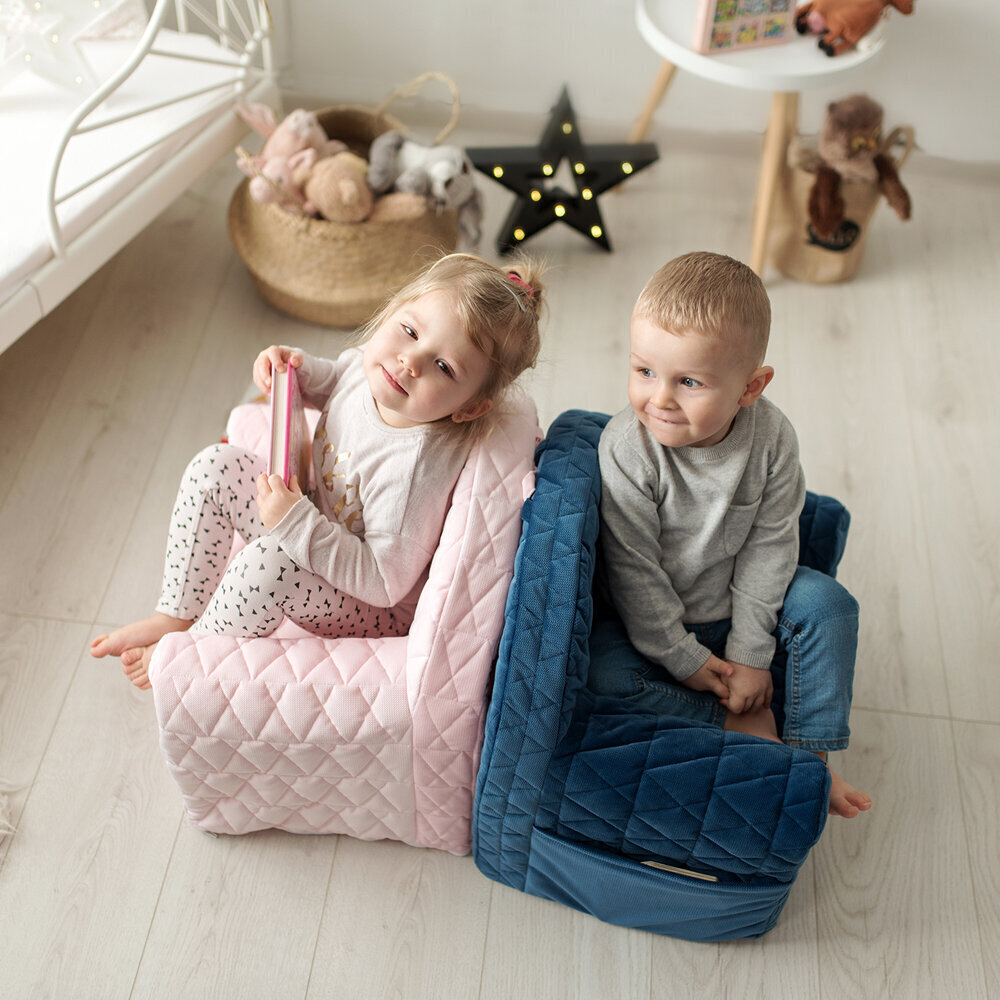 Krēsls Velvet Kids V101, rozā cena un informācija | Sēžammaisi, klubkrēsli, pufi bērniem | 220.lv