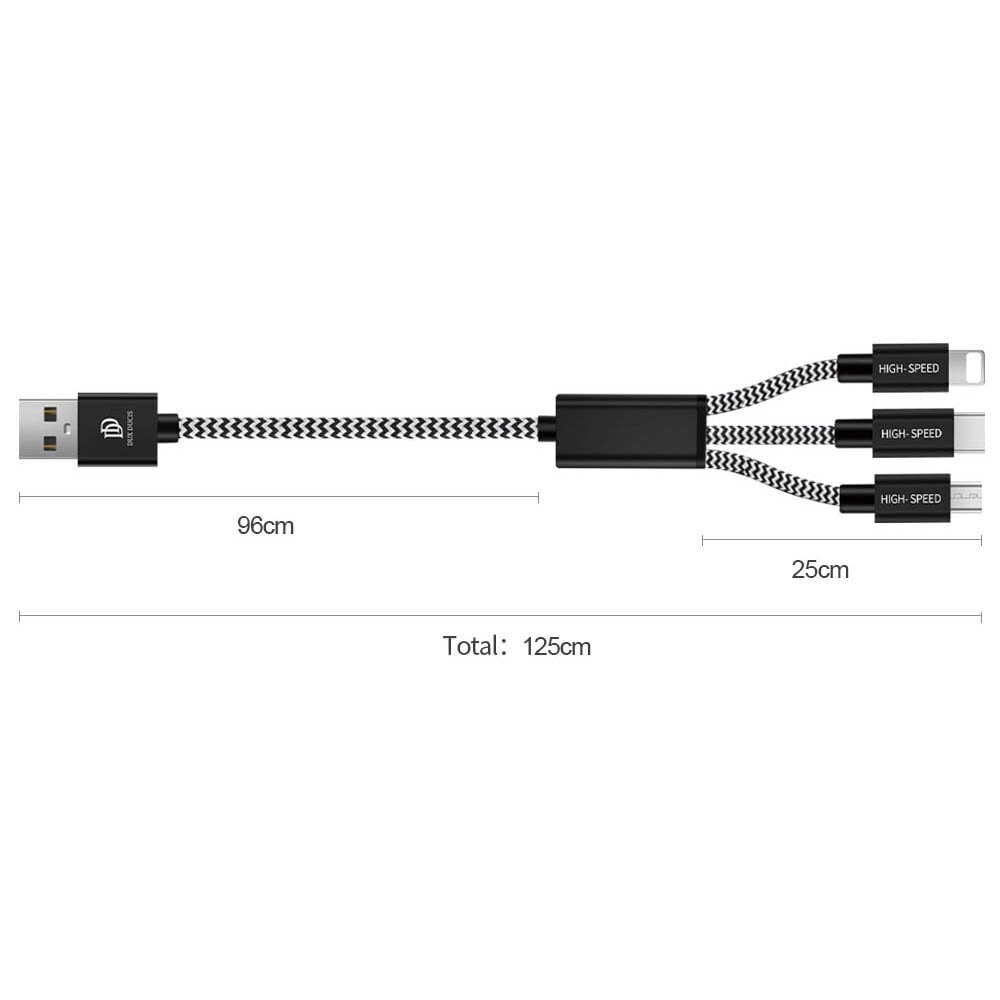 Dux Ducis K-ONE 3in1 цена и информация | Savienotājkabeļi | 220.lv