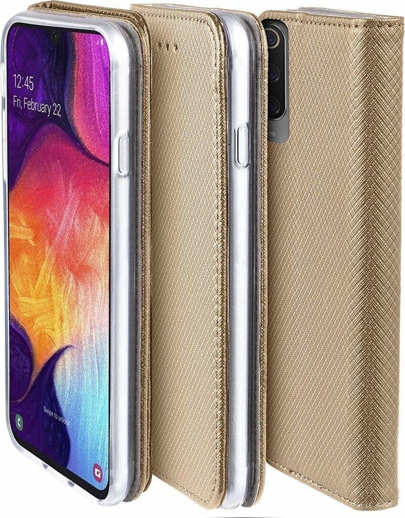 Futrālis Smart Magnet paredzēts Xiaomi Redmi Note 8 Pro zelta cena un informācija | Telefonu vāciņi, maciņi | 220.lv