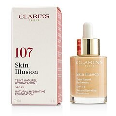 Mitrinošs šķidrs grima pamats Clarins Skin Illusion SPF 15 30 ml цена и информация | Пудры, базы под макияж | 220.lv