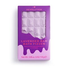 Šķīstoša, lavandas aromāta vannas plāksnīte I Heart Revolution Lavender Bar Bath Fizzer, 110 g cena un informācija | Dušas želejas, eļļas | 220.lv