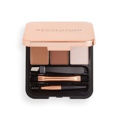 Палитра для бровей Makeip Revolution Brow Sculpt, 2.2 г, Brown цена и информация | Карандаши, краска для бровей | 220.lv