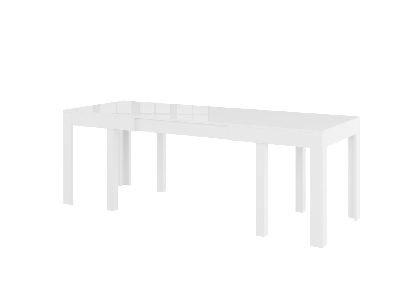 Paplašināms galds Szynaka Meble Grand Mini, balts cena un informācija | Virtuves galdi, ēdamgaldi | 220.lv
