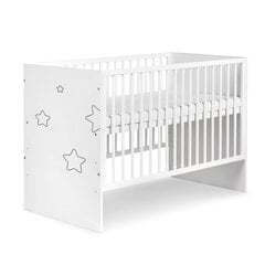 Bērnu gultiņa Tino,120x60 cm, balta cena un informācija | Zīdaiņu gultas | 220.lv
