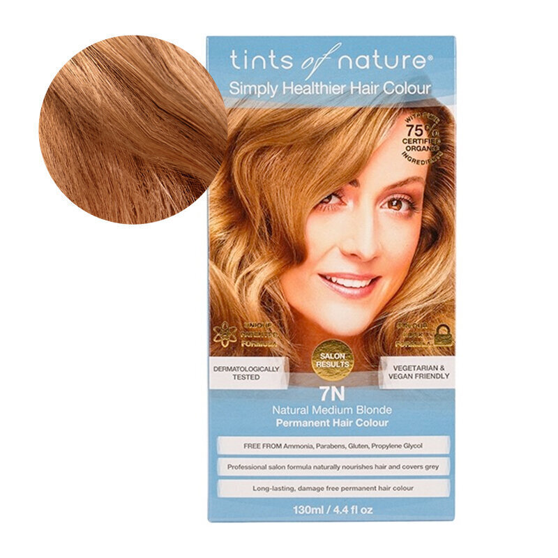 Tints of Nature dabīga matu krāsa 7N vidēji blonds, 130 ml цена и информация | Matu krāsas | 220.lv