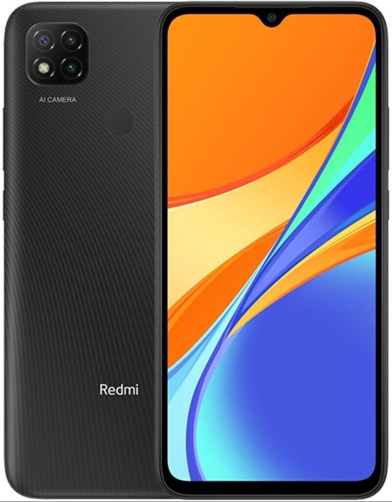 Xiaomi Redmi 9C NFC Dual SIM 2/32GB,MZB0AK6EU Midnight Gray cena un informācija | Mobilie telefoni | 220.lv