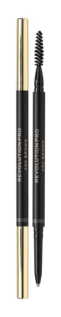 Uzacu zīmulis Makeup Revolution London Revolution Pro, 0,1 g, Ash Brown цена и информация | Uzacu krāsas, zīmuļi | 220.lv