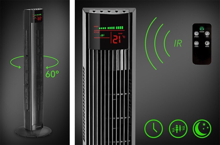 Torņa veida ventilators Trotec TVE 31 T cena un informācija | Ventilatori | 220.lv