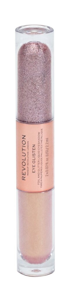 Šķidras acu ēnas Makeup Revolution Eye Glisten 4.4 ml, YoursTruly cena un informācija | Acu ēnas, skropstu tušas, zīmuļi, serumi | 220.lv