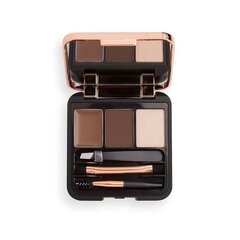 Uzacu palete Makeup Revolution Brow Sculpt 2.2 g, Dark Brown cena un informācija | Uzacu krāsas, zīmuļi | 220.lv