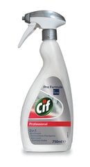 Sanitāro telpu tīrīšanas līdzeklis CIF PROFESSIONAL WASHROOM 2in1, 750ml cena un informācija | Tīrīšanas līdzekļi | 220.lv