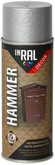 Aerosola krāsa, Decor Hammer, sudrabs, 400ml, Inral цена и информация | Краска | 220.lv