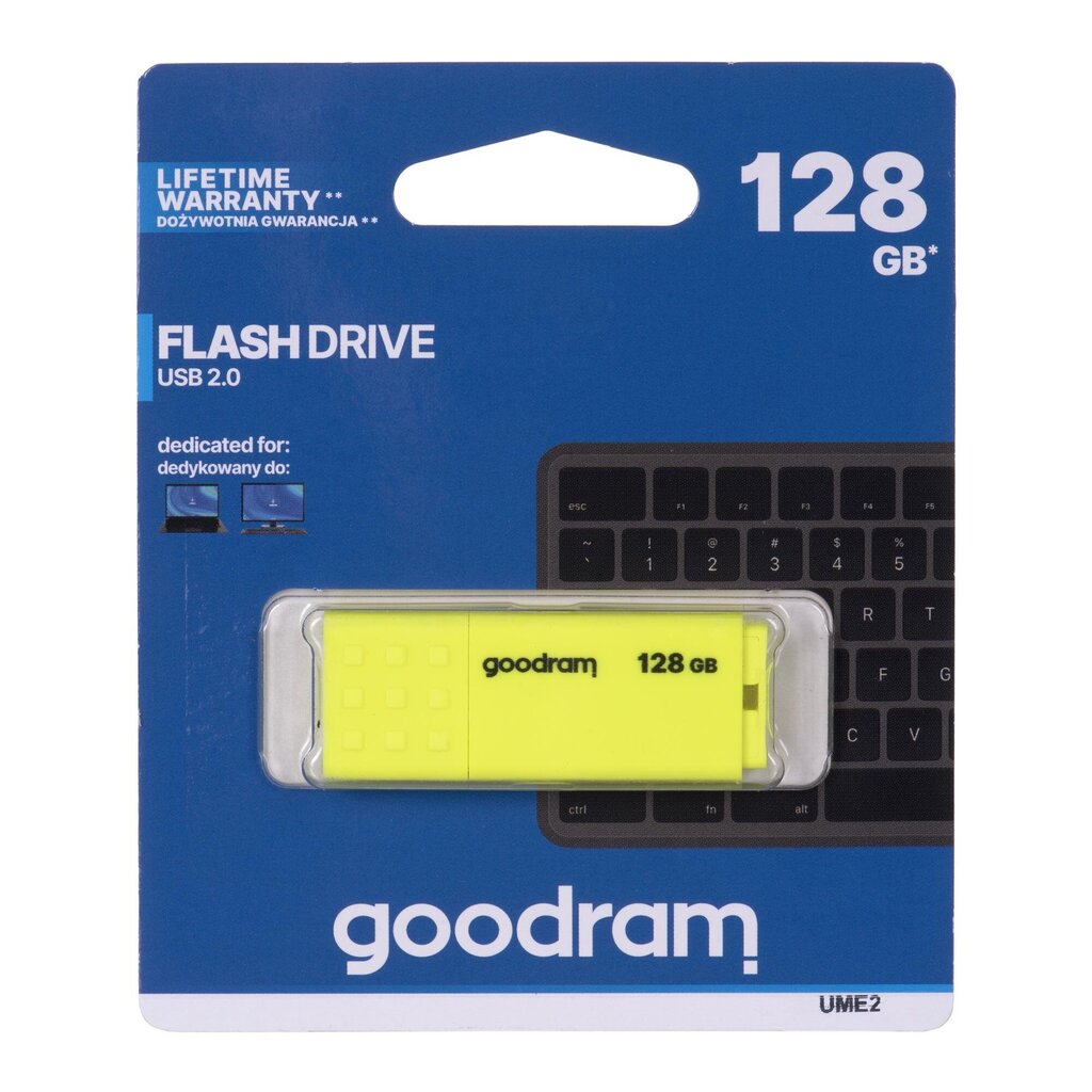 GoodRam UME2-1280Y0R11 цена и информация | USB Atmiņas kartes | 220.lv