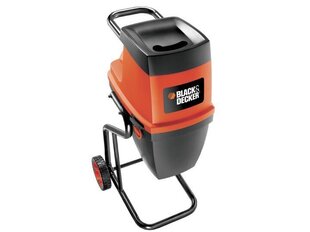 Elektriskais zaru smalcinātājs Black&Decker GS2400-QS cena un informācija | Lapu pūtēji, zaru smalcinātāji, slaucīšanas iekārtas | 220.lv