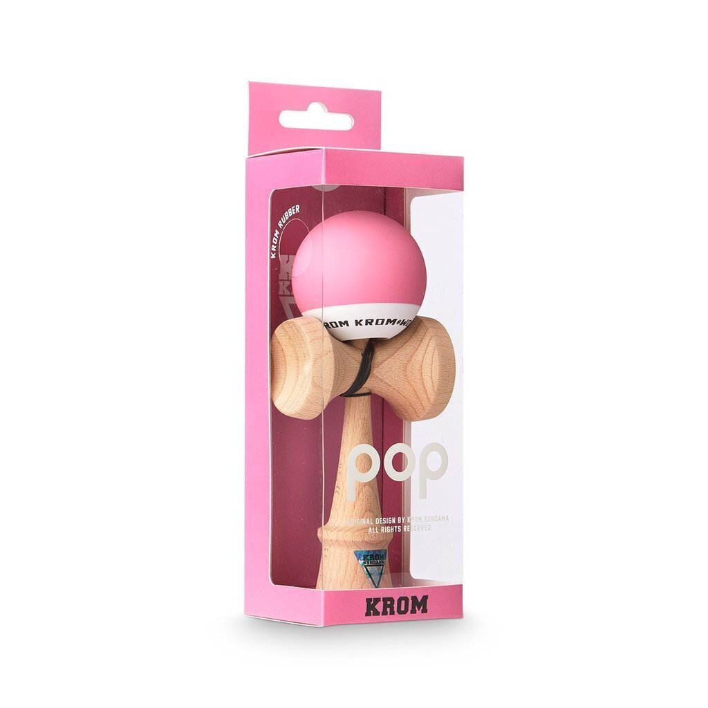Klasiskās Japāņu rotaļlieta Krom Kendama POP Pink цена и информация | Galda spēles | 220.lv