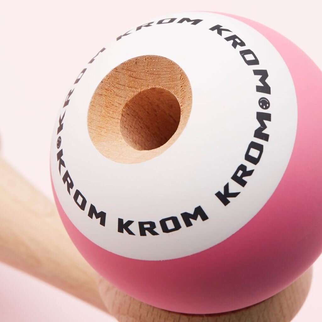 Klasiskās Japāņu rotaļlieta Krom Kendama POP Pink cena un informācija | Galda spēles | 220.lv