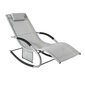 Āra šūpuļkrēsls SoBuy OGS28-HG, pelēks cena un informācija | Sauļošanās krēsli | 220.lv