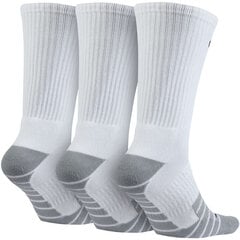 Носки Nike U NK Evry Max Cush Crew 3PR White Grey цена и информация | Мужские носки, чёрные | 220.lv