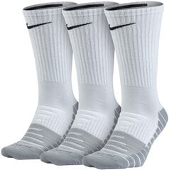 Носки Nike U NK Evry Max Cush Crew 3PR White Grey цена и информация | Мужские носки, чёрные | 220.lv