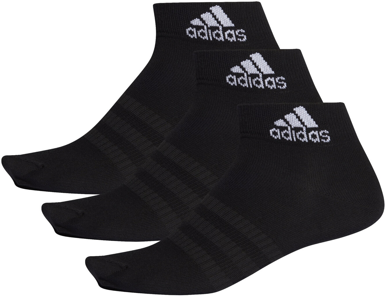 Adidas Zeķes Light Ank 3Pp Black cena un informācija | Vīriešu zeķes | 220.lv