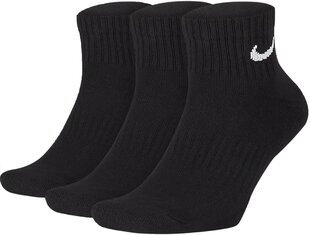 Nike Zeķes U NK Everyday Cush Ankle 3PR Black cena un informācija | Vīriešu zeķes | 220.lv