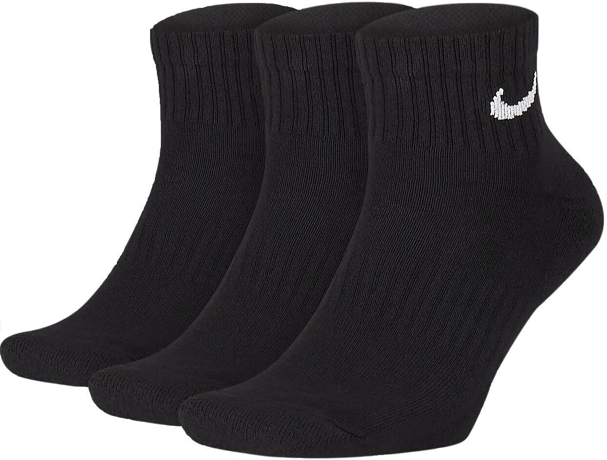 Nike Zeķes U NK Everyday Cush Ankle 3PR Black цена и информация | Vīriešu zeķes | 220.lv