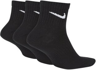Nike Zeķes Everyday Ltwt Ankle 3PR Black цена и информация | Мужские носки | 220.lv