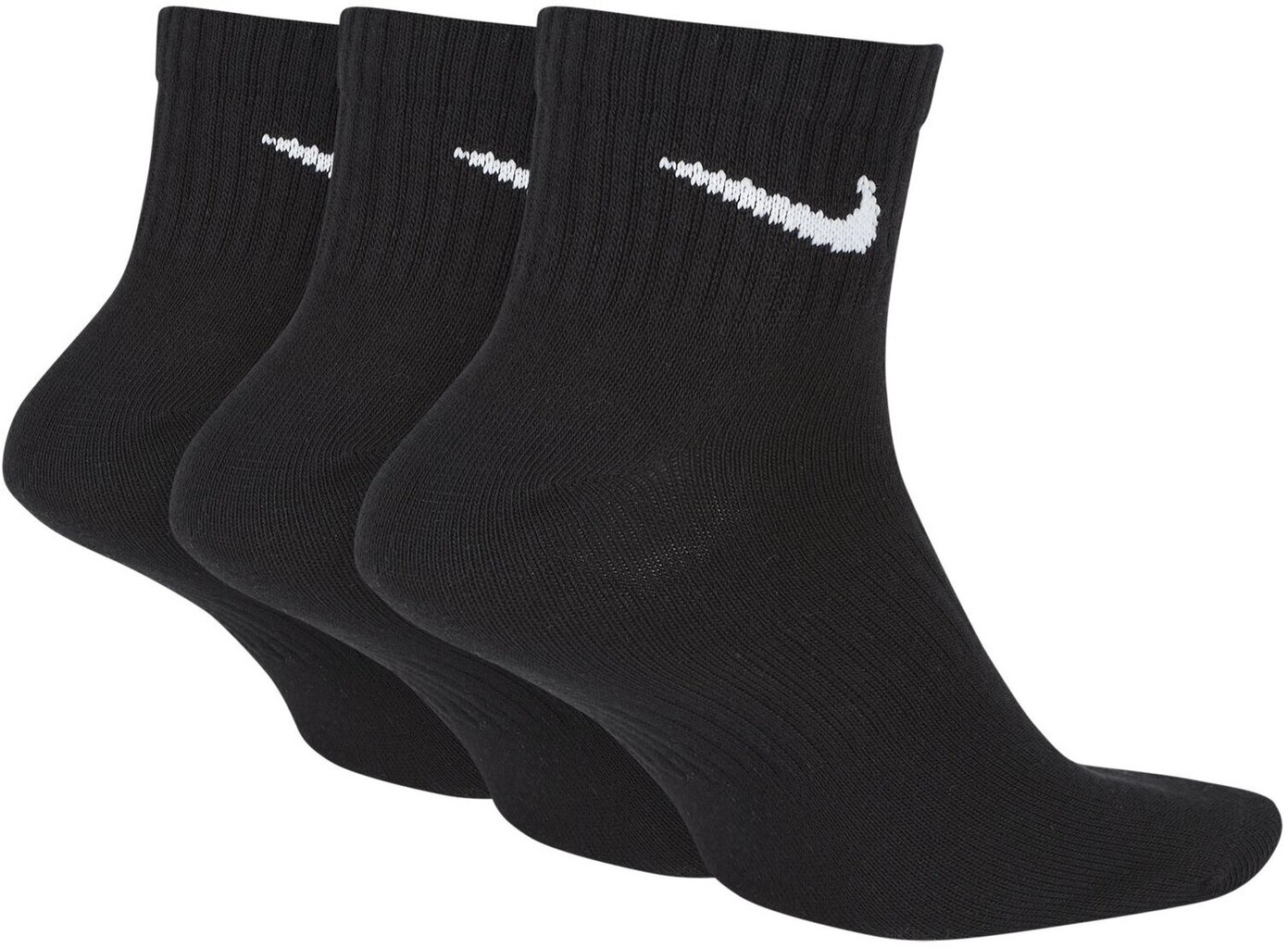 Nike Zeķes Everyday Ltwt Ankle 3PR Black цена и информация | Vīriešu zeķes | 220.lv