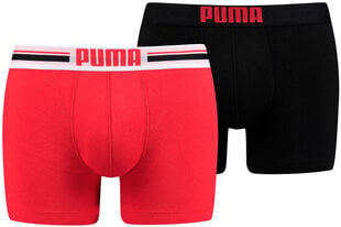 Puma Apakšveļa Placed Logo Black Red цена и информация | Мужские трусы | 220.lv