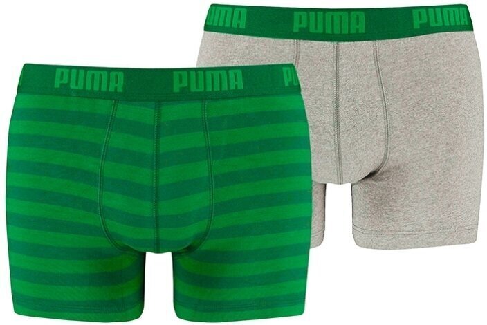 Puma Apakšveļa Stripe 1515 Green Grey cena un informācija | Vīriešu apakšbikses | 220.lv