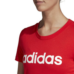 Adidas Blūze W E Lin Slim T Red cena un informācija | Sporta apģērbs sievietēm | 220.lv