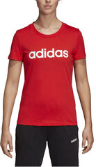 Блуза Adidas W E Lin Slim T Red цена и информация | Спортивная одежда для женщин | 220.lv