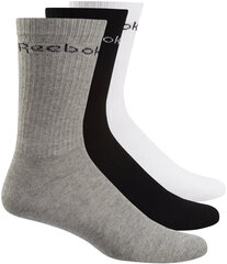 Reebok Zeķes Act Core Crew Sock Black Grey White cena un informācija | Vīriešu zeķes | 220.lv