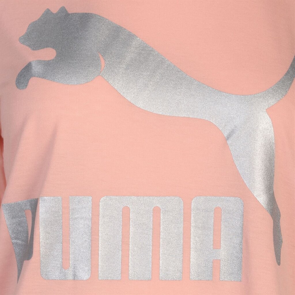 Puma Krekliņš Classics Logo Tee Pink цена и информация | Sporta apģērbs sievietēm | 220.lv