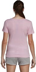 Блузка Adidas Linear Tee II Pink цена и информация | Спортивная одежда для женщин | 220.lv