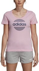 Блузка Adidas Linear Tee II Pink цена и информация | Спортивная одежда для женщин | 220.lv