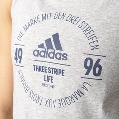 Adidas Krekliņš Logo Tee Grey Heather cena un informācija | Sporta apģērbs sievietēm | 220.lv