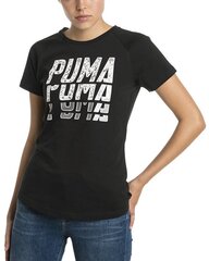 Puma Блуза Font Graphic Tee Black цена и информация | Спортивная одежда для женщин | 220.lv