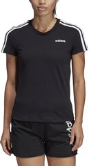 Блуза Adidas W E 3S Slim Tee Black цена и информация | Спортивная одежда для женщин | 220.lv
