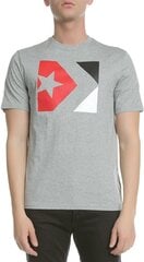 Футболка Star Converse Chevron Tri Color Tee Grey цена и информация | Мужские футболки | 220.lv
