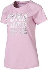 Puma Krekliņš Font Graphic Tee Pale Pink цена и информация | Спортивная одежда для женщин | 220.lv