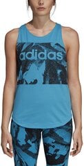 Блузка Adidas W E Aop Tank Blue цена и информация | Спортивная одежда для женщин | 220.lv
