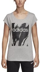 Блузка Adidas W E AOP Tee Grey цена и информация | Спортивная одежда для женщин | 220.lv