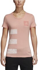 Adidas Blūze Three Stripes Pink White cena un informācija | Sporta apģērbs sievietēm | 220.lv